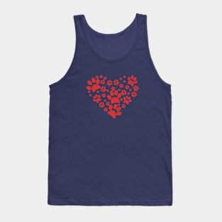 A puppy steals your heart away (Red) Tank Top